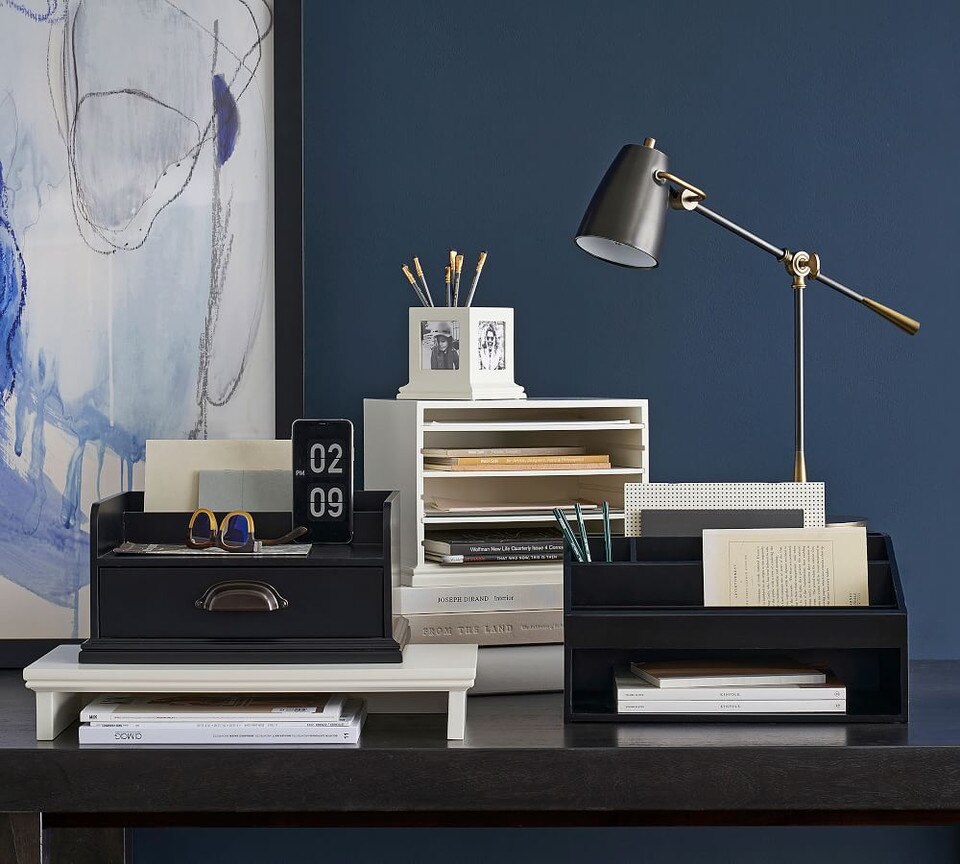 Aubrey Desk Accessories Black Pottery Barn Australia